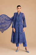 Amberser Husn-e-Jahan — Mauve Embellished Gown with Mirror Work